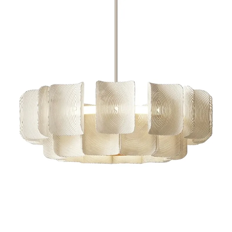 Wabi wind chandelier living room main light French cream wind dining room bedroom model room lamp