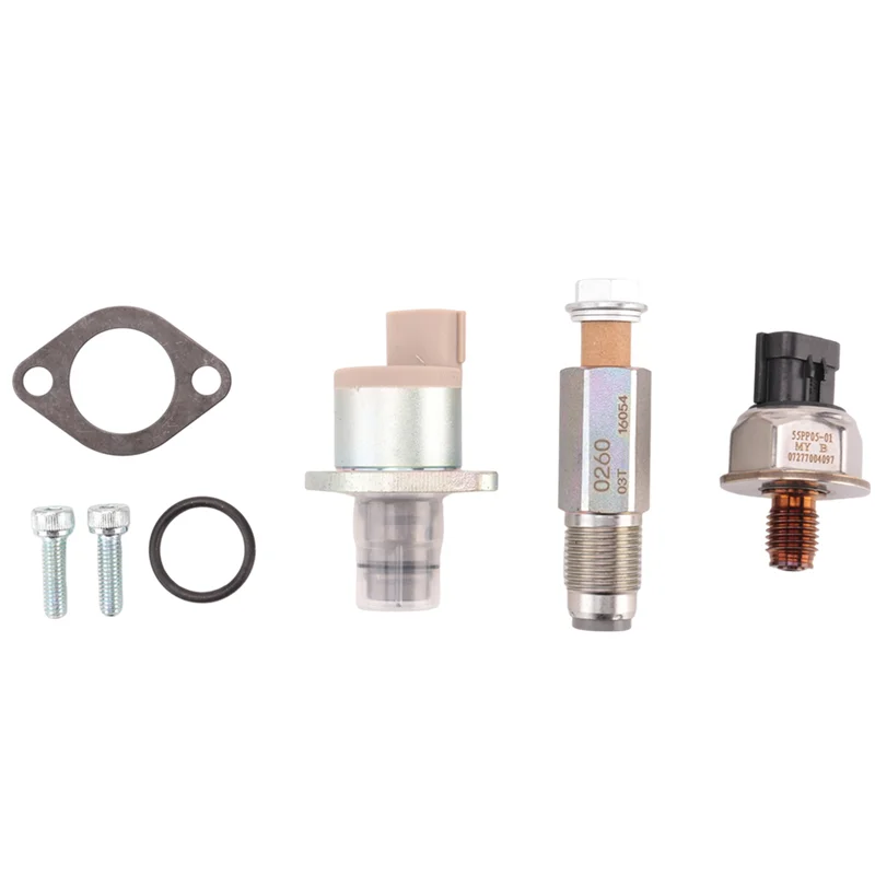 

AEE5-Silver FUEL PUMP VALVE HIGH PRESSURE SENSOR 294009-0260 + 6C1Q-9H321-AB + 55PP05-01 For FORD TRANSIT MK7 2.2 2.4 3.2 Tdci H