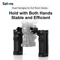 Selens Newest Handheld Gimbal Stabilizer Selfie Tripod Hold With Both hands Stable Dual Handgrip Camera Photography Accessories