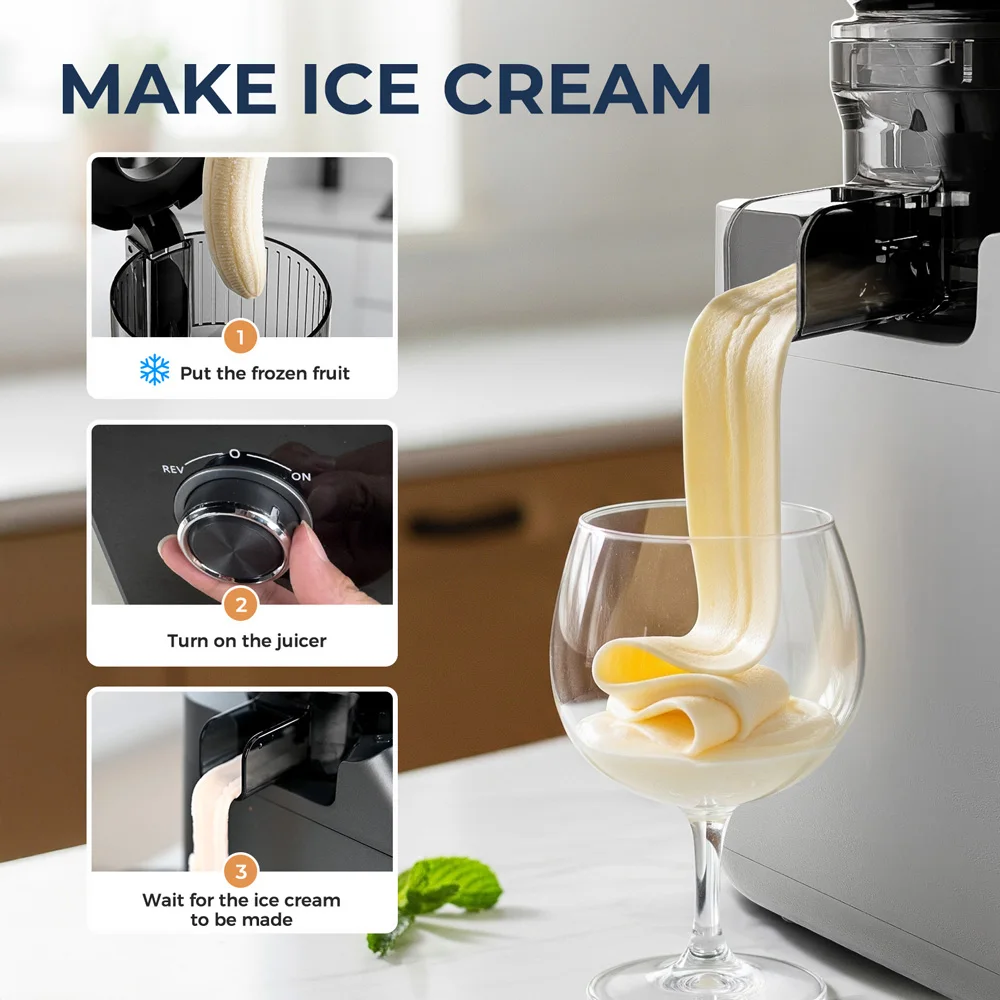 MIUI screw cold press juicer facile da pulire spremiagrumi originale a bassa velocità frullatore per frutta e verdura flagship commerciale