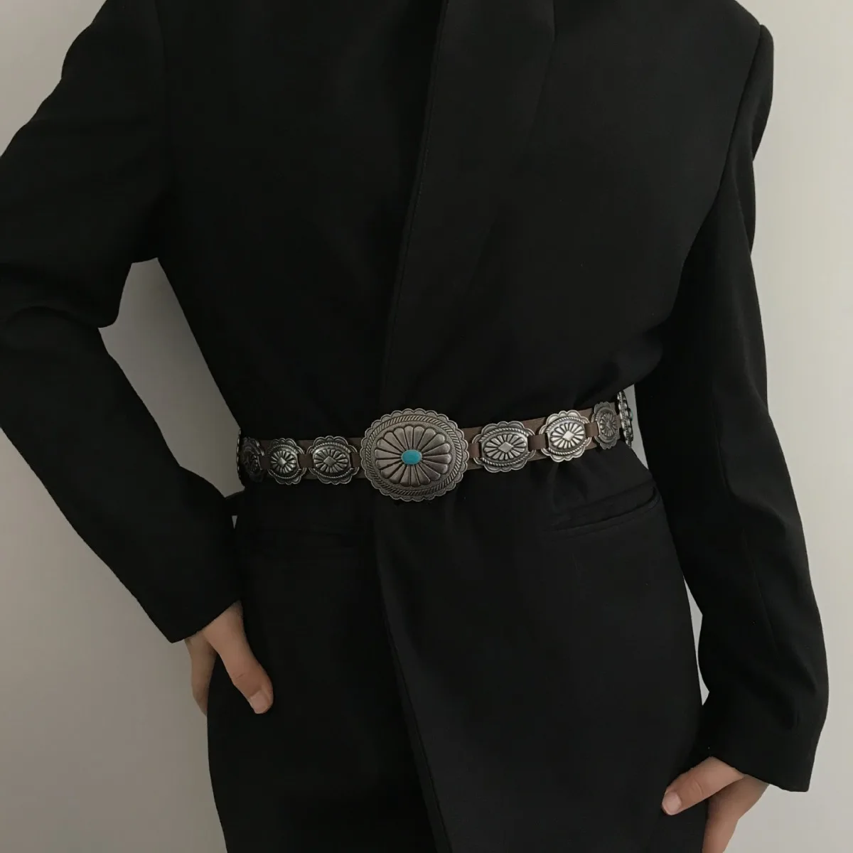 2025 New Fashion Design National Style Gem Inlaid Belt Female Adornment With Dress Children Sense Chatelaine Trend