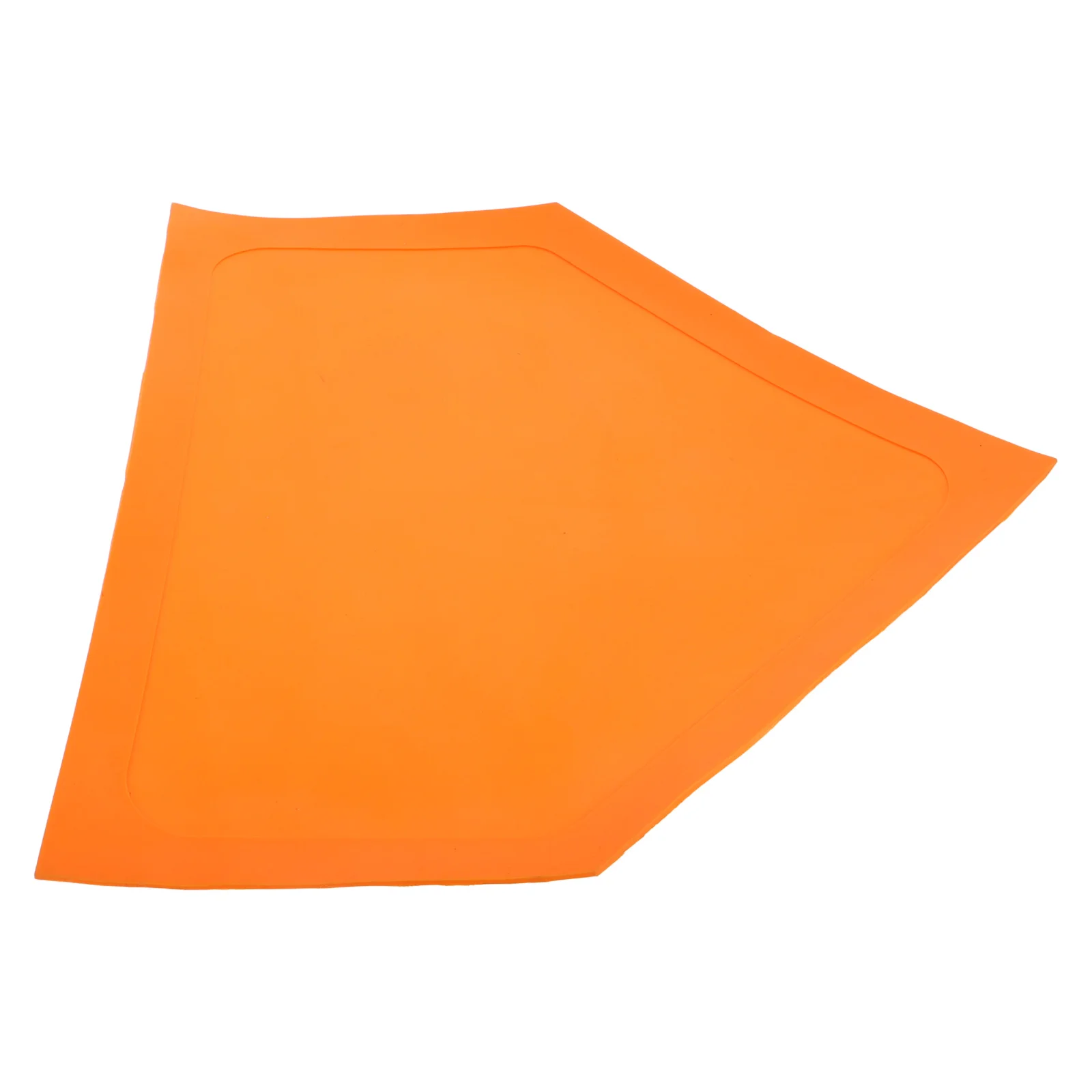 

1pc Baseball Disc Heavy Duty Orange TPE Flat Portable Training Marker Plate Batting Home Field Practice Sport