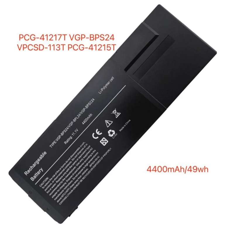 Replacement battery VGP-BPS24 VPCSD-113T PCG-41217T Laptop battery 11.1V 4400mAh 1 PCS New