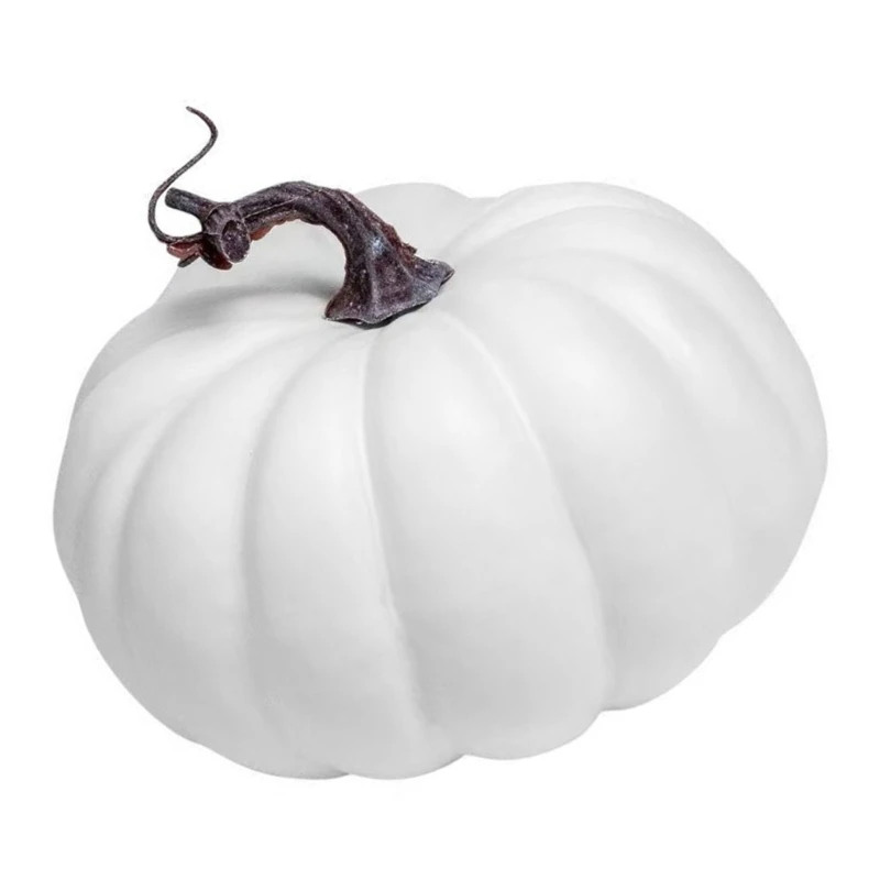 ハロウィン パンプキン オーナメント ホワイト/イエロー パンプキン 感謝祭パーティーの装飾用