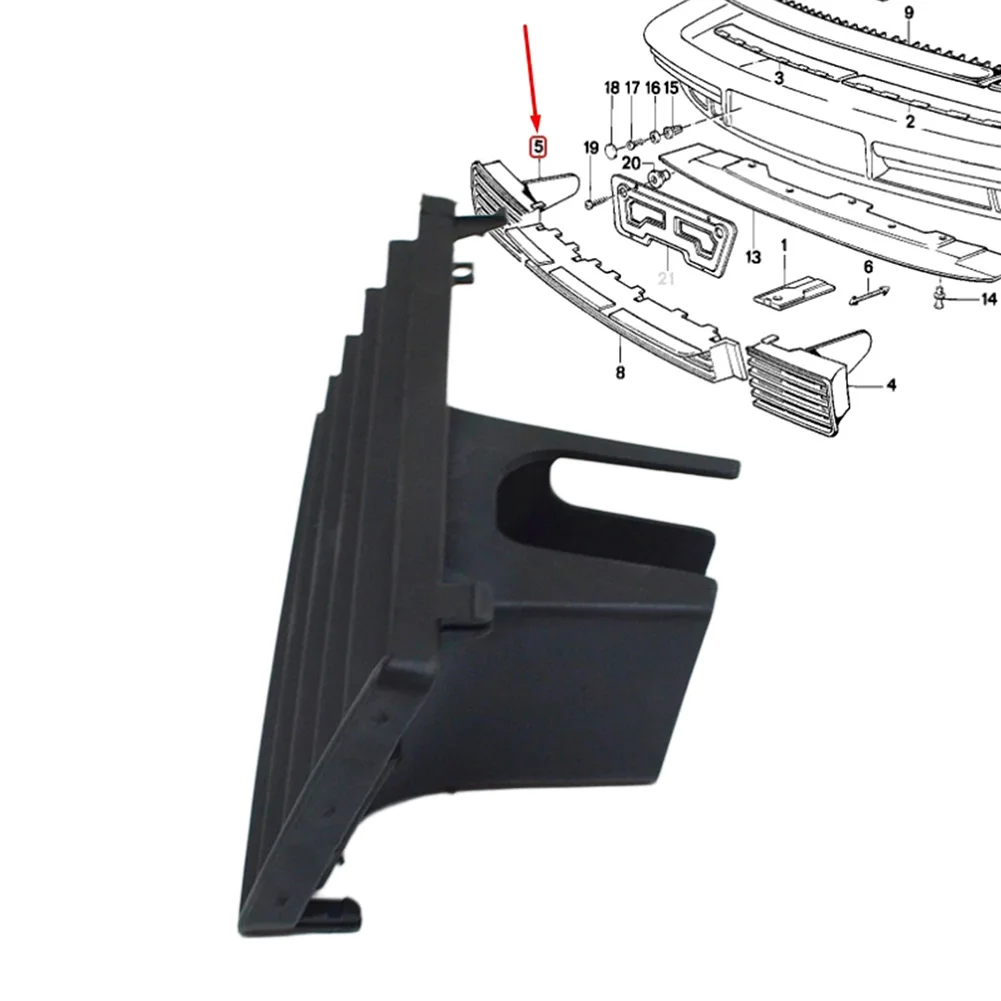 Front Right Bumper Flap Designed to Fit For BMW For E32 730i 730iL for 735i 735iL Models Using OEM 51111974442 Rubber Build