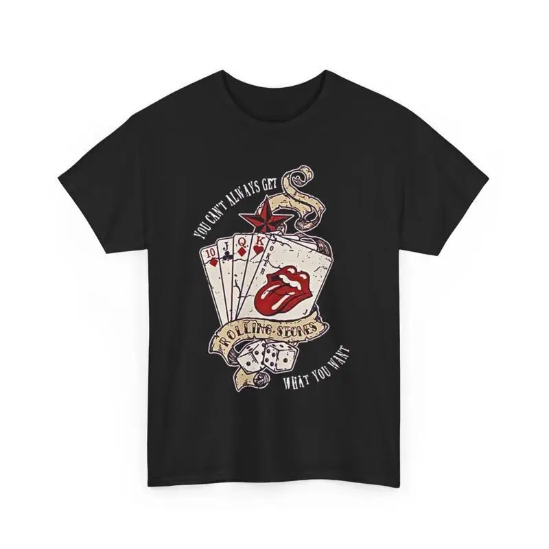 Rocking Roll Poker Cards T Shirt Casino Card Player Music Lover Top
