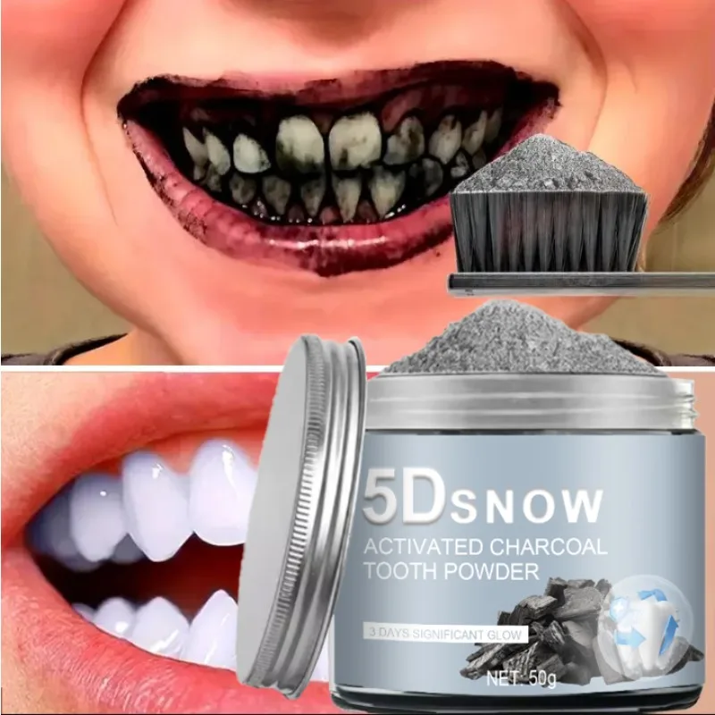 

Порошок для отбеливания зубов - натуральное отбеливание и глубокая очистка для мужчин и женщин, зубная паста для ежедневного свежего дыхания