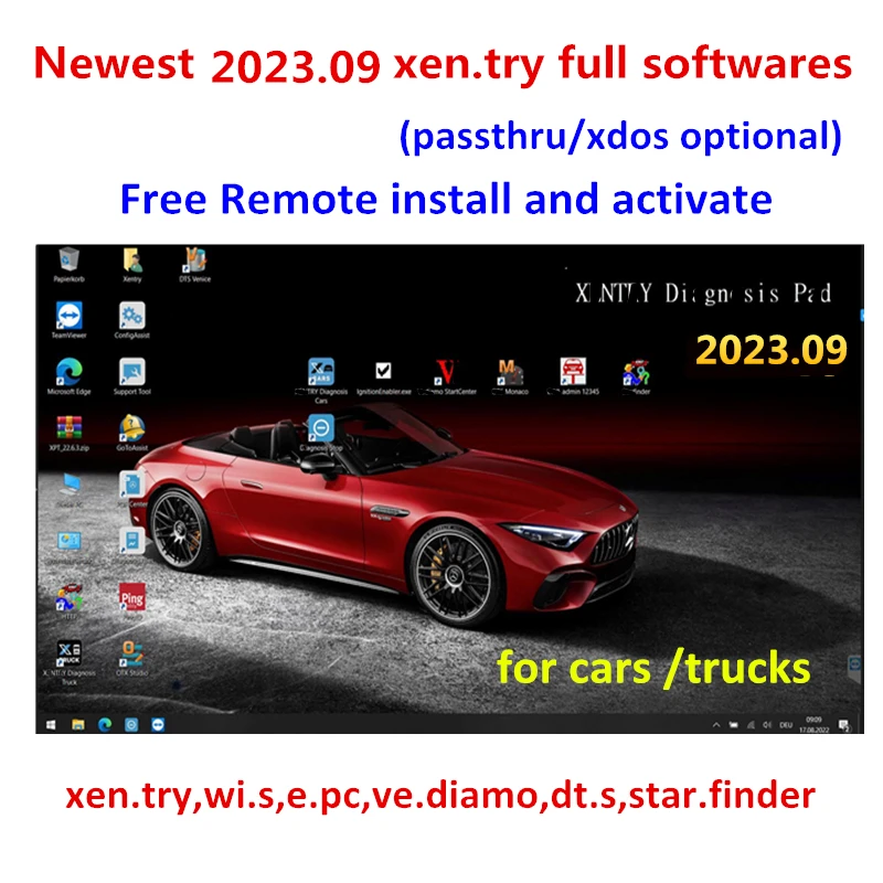 

Newest 2023.12 Xentry Software Remote Install and Activate DT.S WI.S EP.C for MB STAR SD C4/C5/C6 Diagnostic Tool openport 2.0