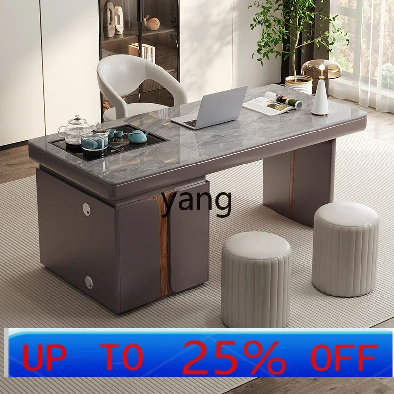 LH   tea table desk integrated modern simple high-end intelligent voice lifting tea table