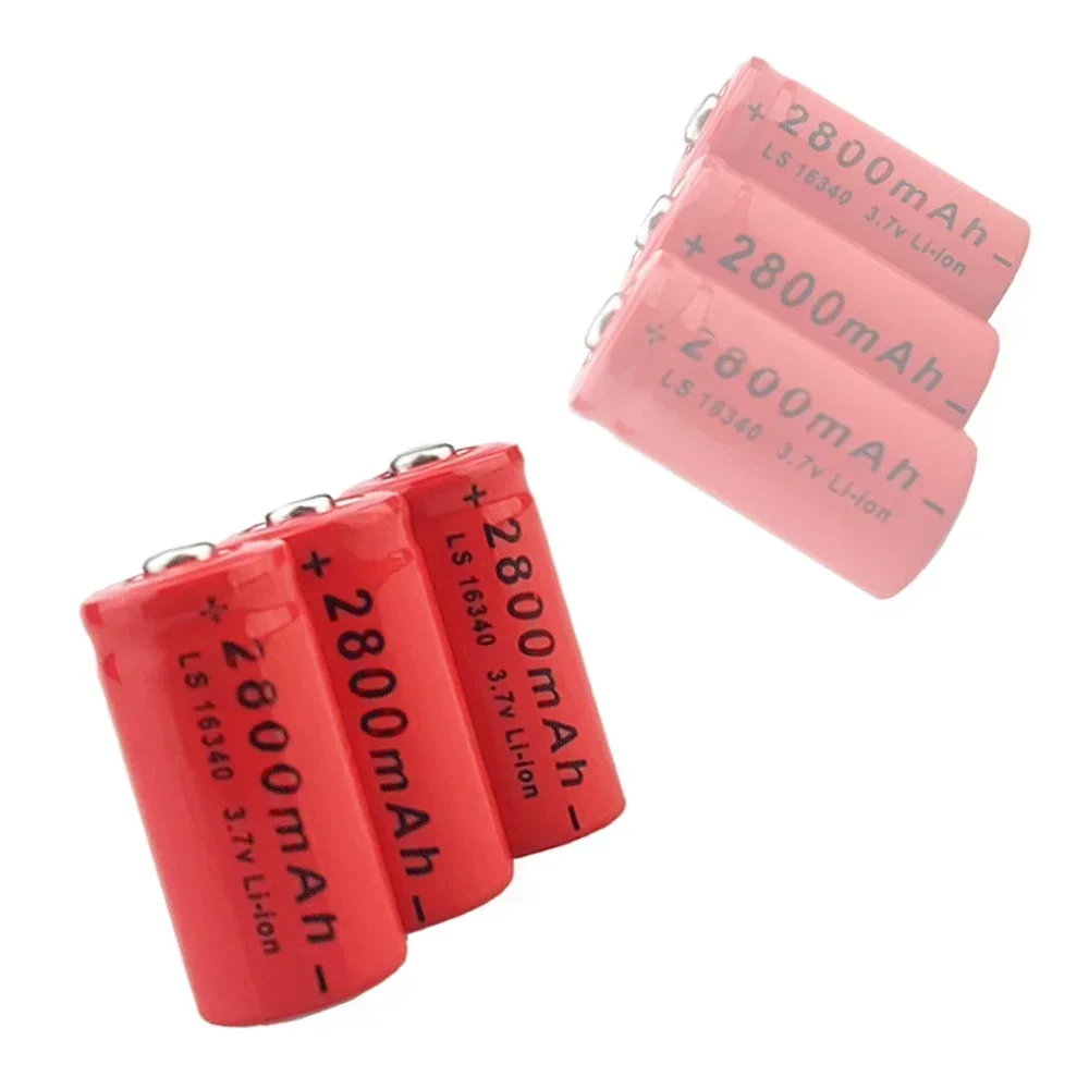 2800Mah 3.7V Li-Ion Oplaadbare 16340 Batterijen Cr123a Batterij Voor Led Zaklamp Reislader Voor 16340 Cr123a Batterij