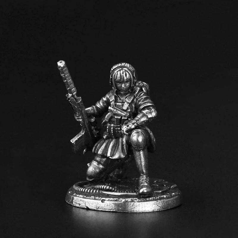 Sakura Little Team Member Soldier Figure Model Figurine Copper Sculpture Figurines Miniatures Mini Soldire Models