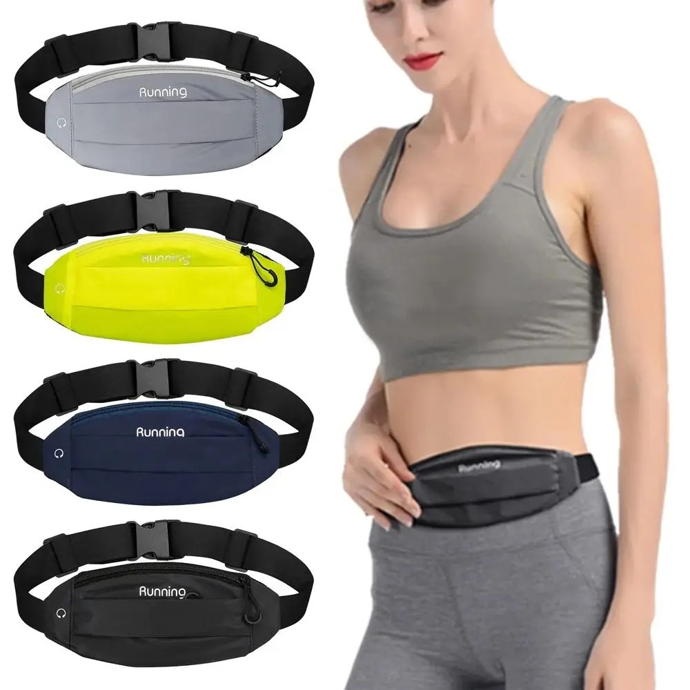 

Hands-Free 7 Inch Reflective Running Bag Close Fitting Elastic Sports Waist Bag Breathable Lightweight Mobile Phone Bag Hiking