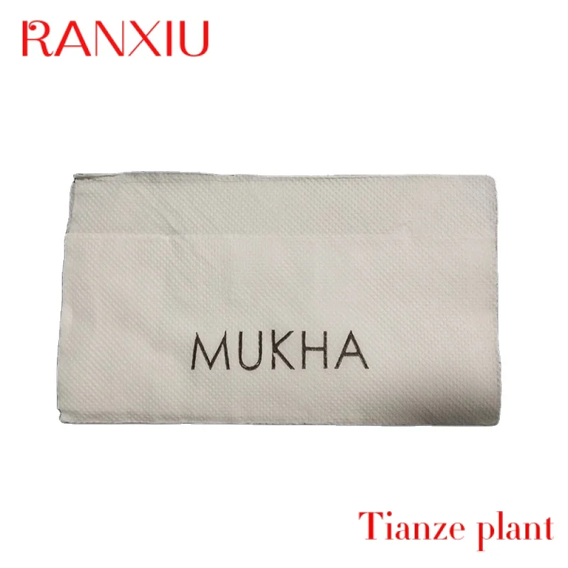 Custom Pure Wood Pulp Custom Package Napkins Paper Disposable Cocktail Napkins Soft White Tissue Napkin For Restaurant