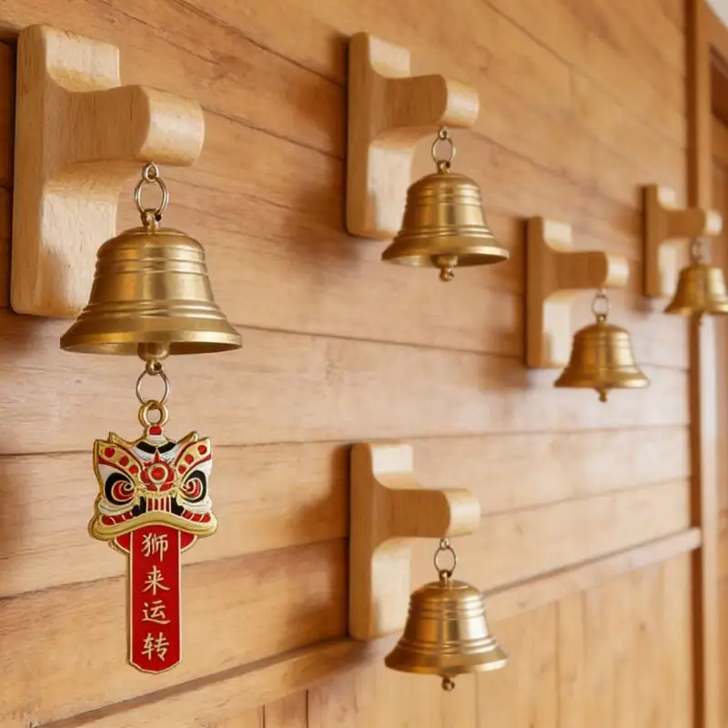 HOT! Wood Door Bell Japanese Wind Chime Wooden Door Bell Entry Door Reminder Doorbell Room Decorative Doorbell Year Decorations