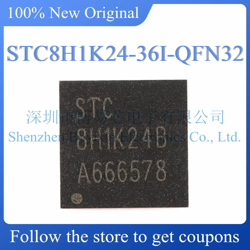 

NEW STC8H1K24-36I-QFN32.Original Product.QFN-32