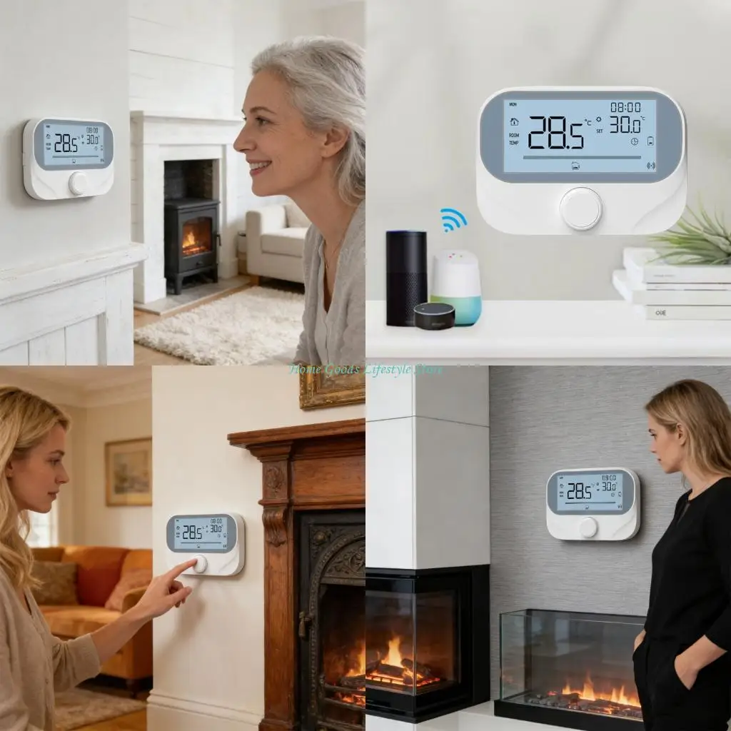 

E74E Temperatures Controls Thermostat for Boiler Easy Installation No Tools