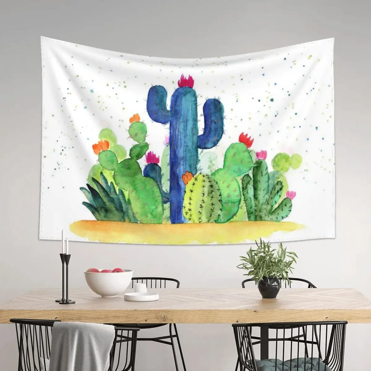 

Colorful cactus Tapestry Luxury Living Room Decoration Outdoor Decor Bed Room Decoration Tapestry