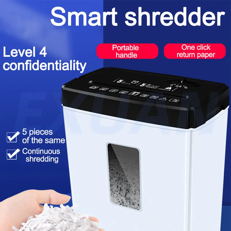 15L Office Paper  Shredder  Grinder For Office Household Paper Cutter Granular Mini Desktop A4 Document Paper Shredder