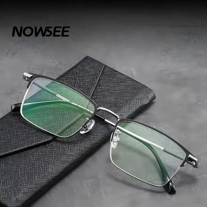 

High Quality Alloy Glasses Frame for Men Business Style Eyeglasses Prescription Eyewear New Arrivals Anti Blue Light Glasses