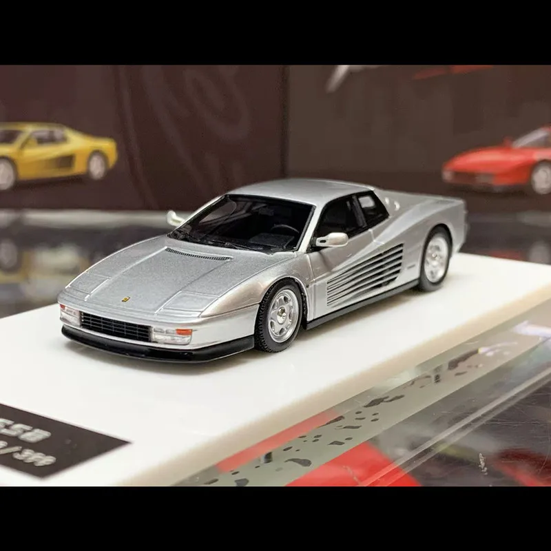 New In Stock CL 1:64 Testarossa Resin Car Model Miniature Diecast Ornaments Testarossa Static Limited Custom Toys Kids Gift