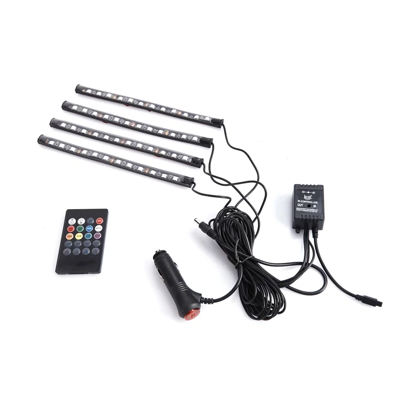 Sliding signal front grille led remote control multi color 4 X12 SMD-12V/ LAAM314 Car Interior and Exterior parts Auto Interior and Exterior parts