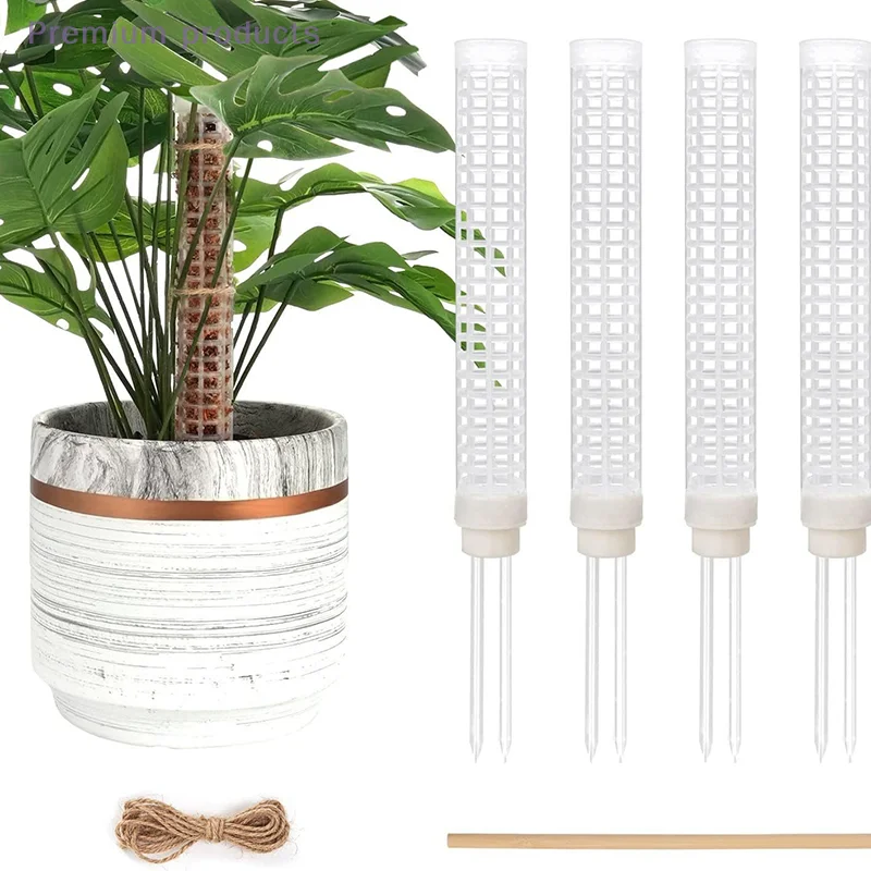 

2/4/6Pcs Climbing Plant Water Moss Column Indoor Moss Pole Plants Plastic Pole For Sphagnum Support Potted Plants Sticks Creeper