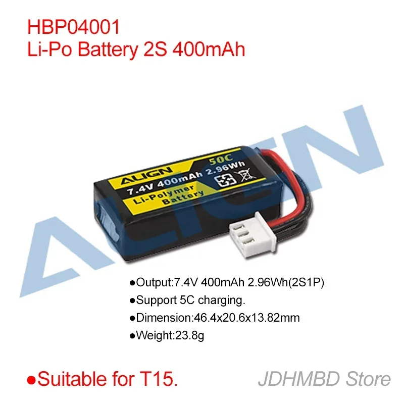 ALIGN T-REX T15 HBP04001   2S 400mAh For T-rex 300X 3D Remote Control RTF RC Helicoper