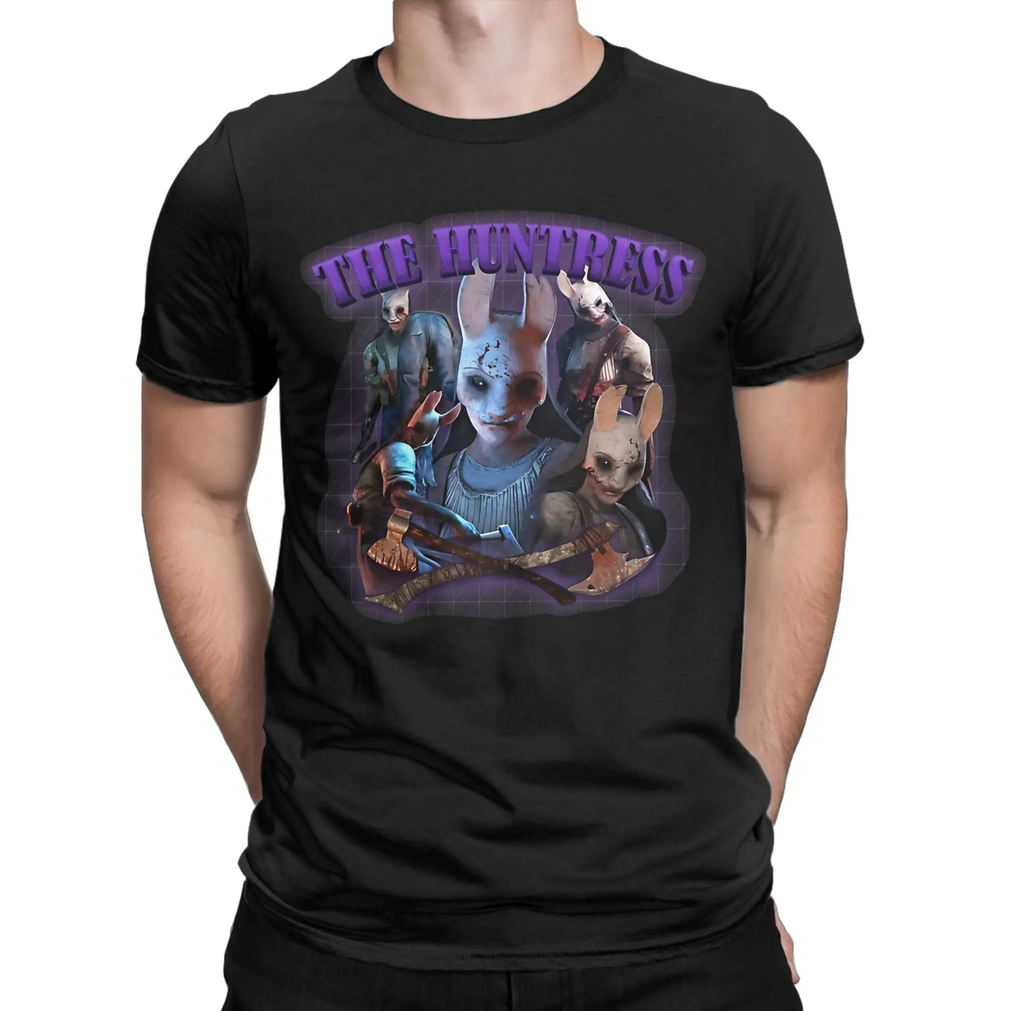 The huntress Deads by Daylights DBD  T-Shirts for Men Women  Amazing 100% Cotton Tees Round Neck Short Sleeve T Shirts