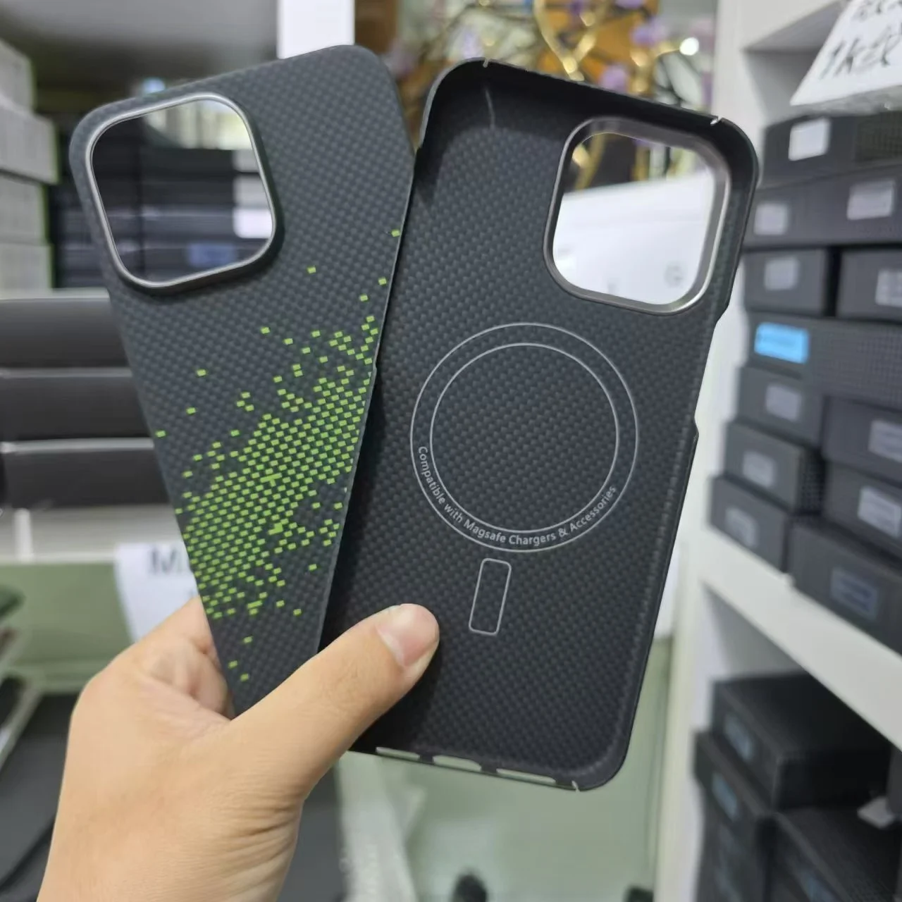 Capa de telefone de fibra de carbono real para iphone 16 pro max iphone15 promax fibra de aramida ultrafina sem sensação de capa