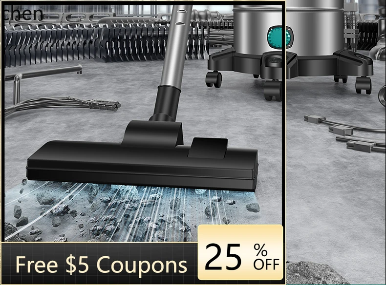 เครื่องดูดฝุ่น HTT แรงดูดสูง พลังแรงพิเศษ ถังเปิดแบบพิเศษ เครื่องดูดฝุ่นอุตสาหกรรมสำหรับร้านล้างรถ ร้านเสริมสวย