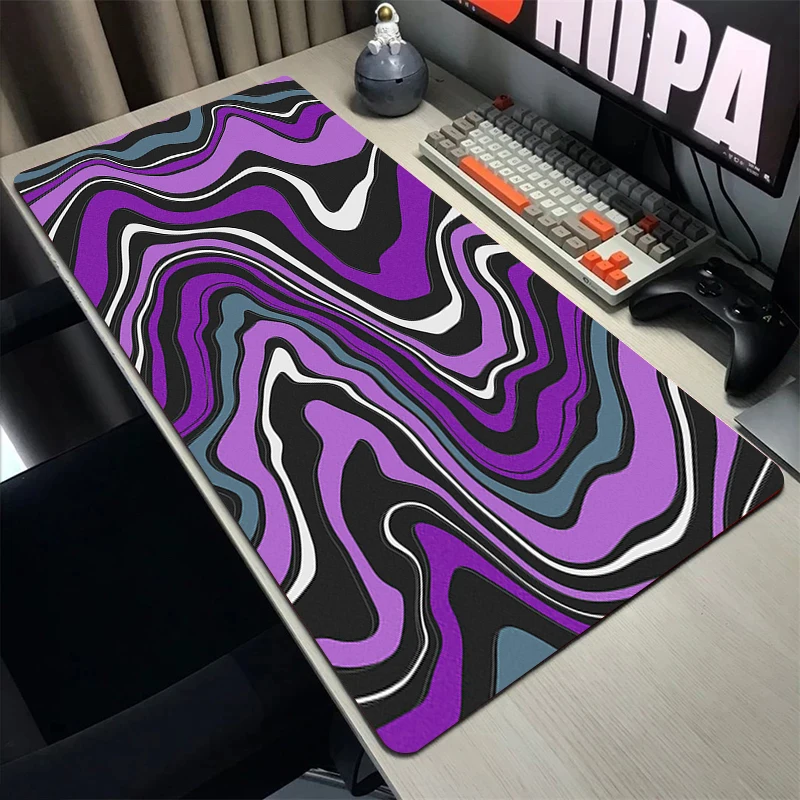 

Blue Strata Liquid Mouse Pad Gaming Mousepad Desktops For Computer Mats Notebook Office Carpet Natural Rubber Soft Laptop Rug