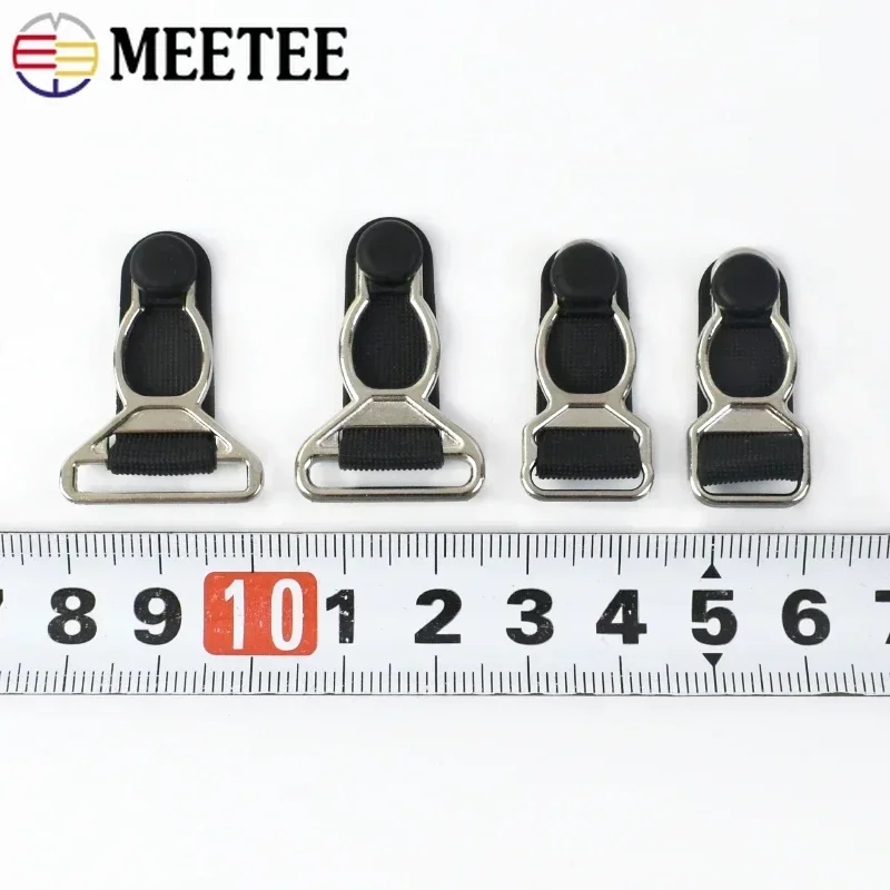 10-30Pcs 10-18mm Metal Strap Buckle For Bra Clip Clasp Garter Stocking Underware Adjuster Hooks DIY Garment Hardware Accessories