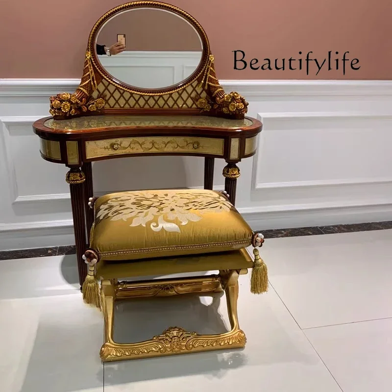 X Bedside Small Bedroom European Paint Dresser Luxury High-end Table Makeup Table Writing Table