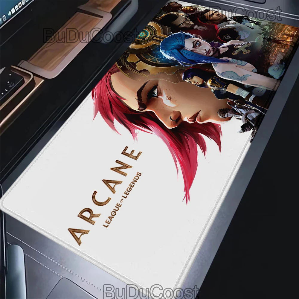 Arcane Jinx Anime PC Desktop game Rubber pad Large size game accessories Laptop Keyboard Pad Gaming HD printing lovely mouse pad