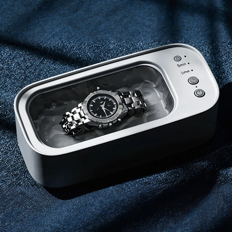 Glasses Cleaning Machine Vibrating Ultrasonic Electric 3 Speed Jewelry Watch Timing Cleaning Machine Ultrasonic Contact Lens