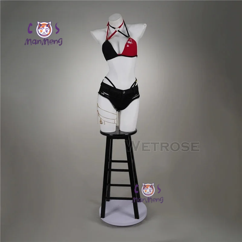Anime Hololive Vtuber Houshou Marine Cosplay Costume Summer beach bikini uniform Halloween party sexy women swimsuit S-XXL view 4
