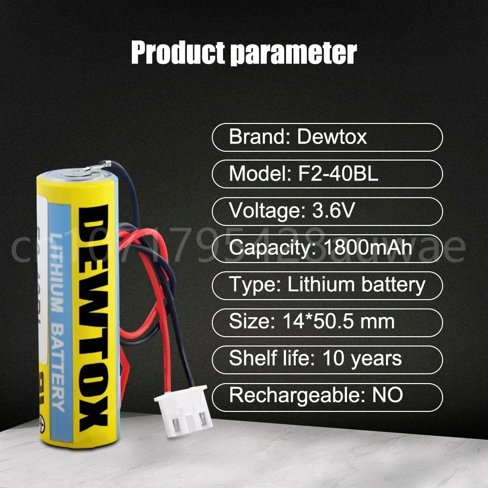 5 قطعة الأصلي F2-40BL ER6 AA 3.6 فولت 1800 مللي أمبير بطارية ليثيوم CNC PLC بطاريات يمكن أن تحل محل ER6C FX2N/1N مع المكونات البيضاء