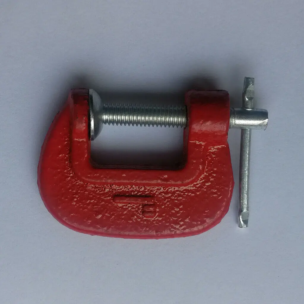Heavy Duty Steel Frame Reinforced Welding Work G-Clamp 1Inch Metal Carpenter Handyman Vise Grip Woodworking Tool