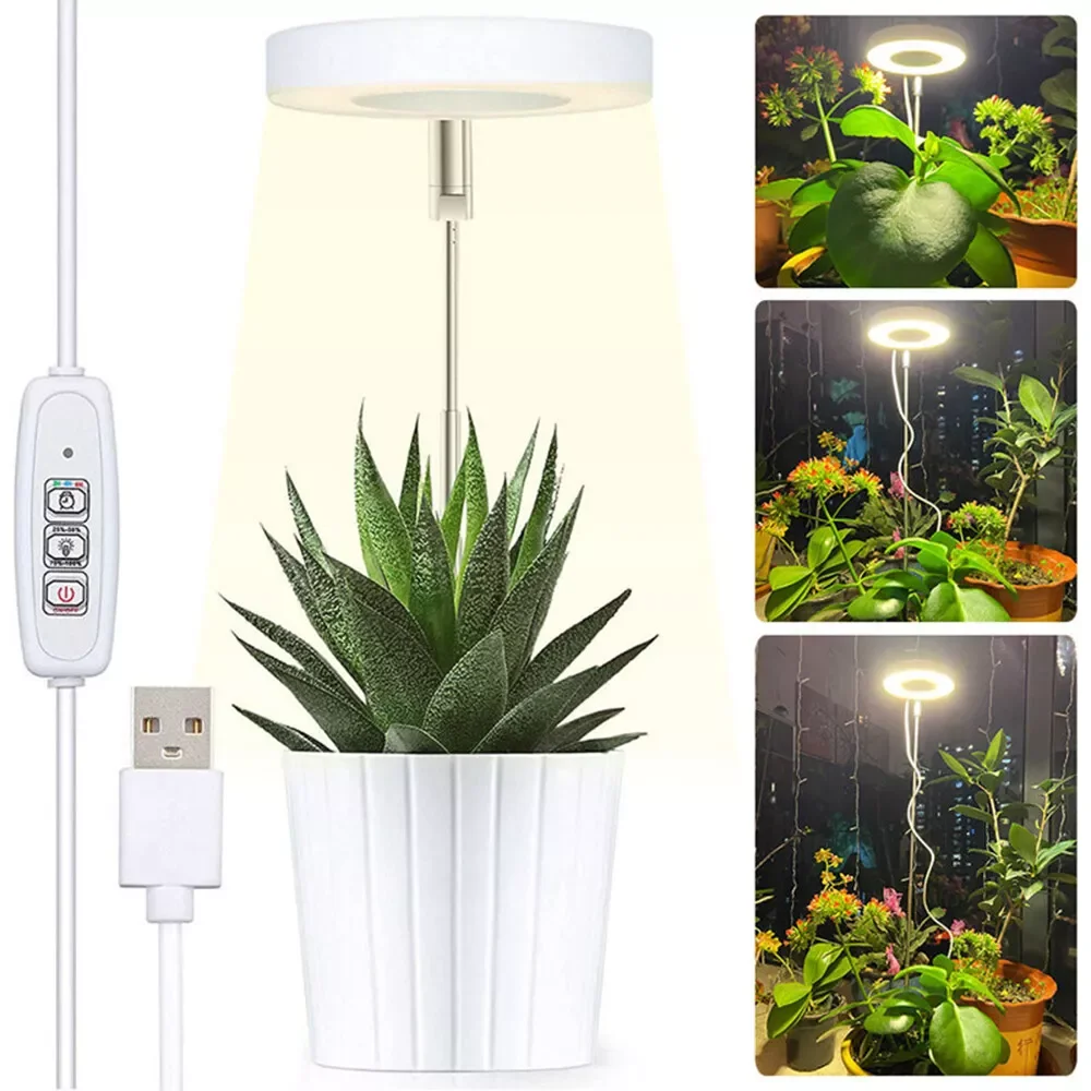 

LED Grow Light Plant Growing Lamp Full Spectrum with 3 Timer for Indoor Plants