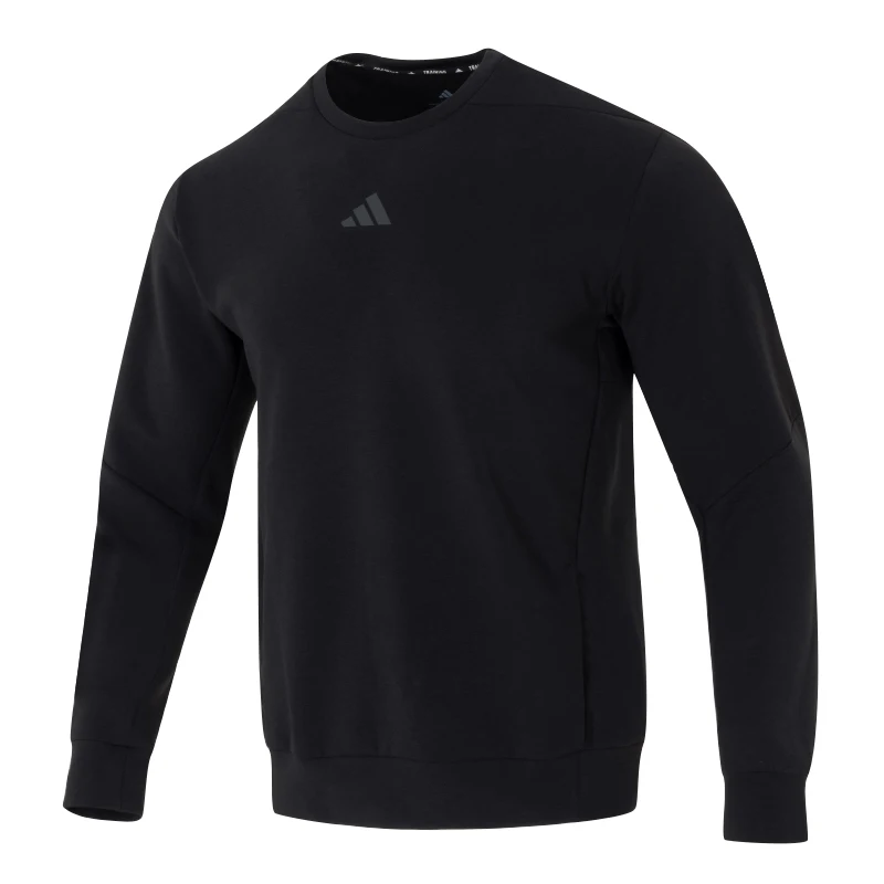 

Мужской пуловер Adidas, простая черная спортивная одежда, уличная повседневная толстовка для фитнеса, бега, тренировочный топ Jj4642