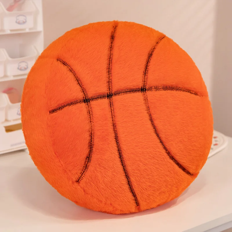 35CM Popular Ball Basketball Soccer Billiards Pendant Throw Pillow Creative Doll Decoration Boys Sports Gifts Plush Toys Gifts