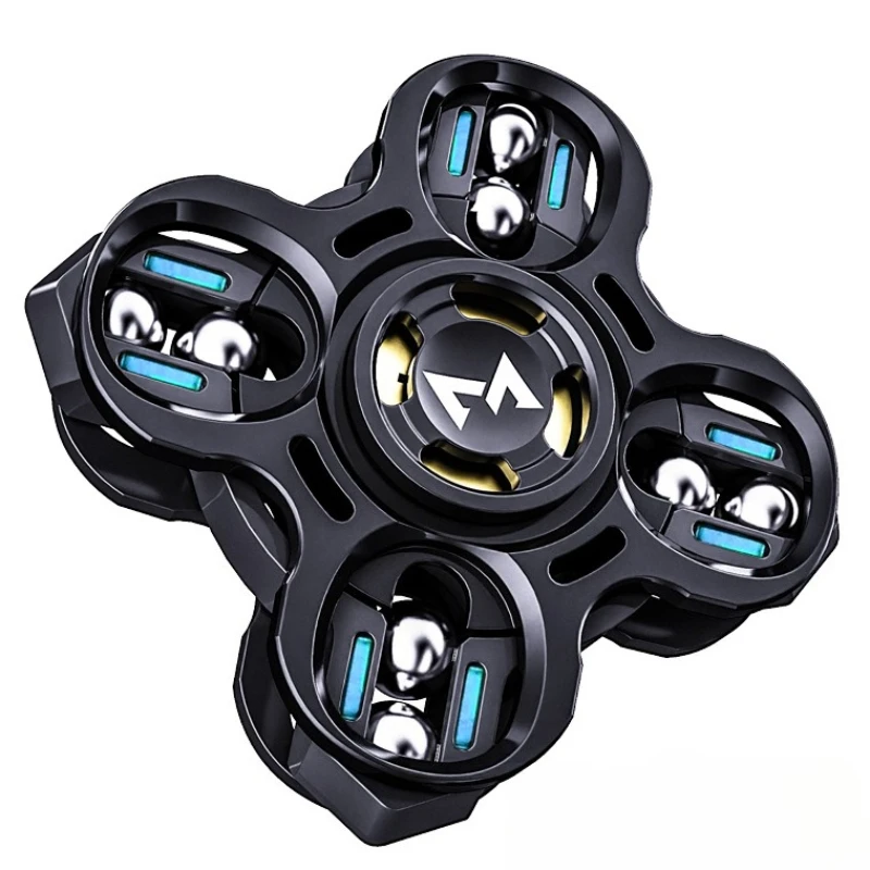 Metal rolamento de esferas fidget spinner edc luminosa ponta do dedo girando melhor mão spinner alívio do estresse brinquedo adultos anti ansiedade