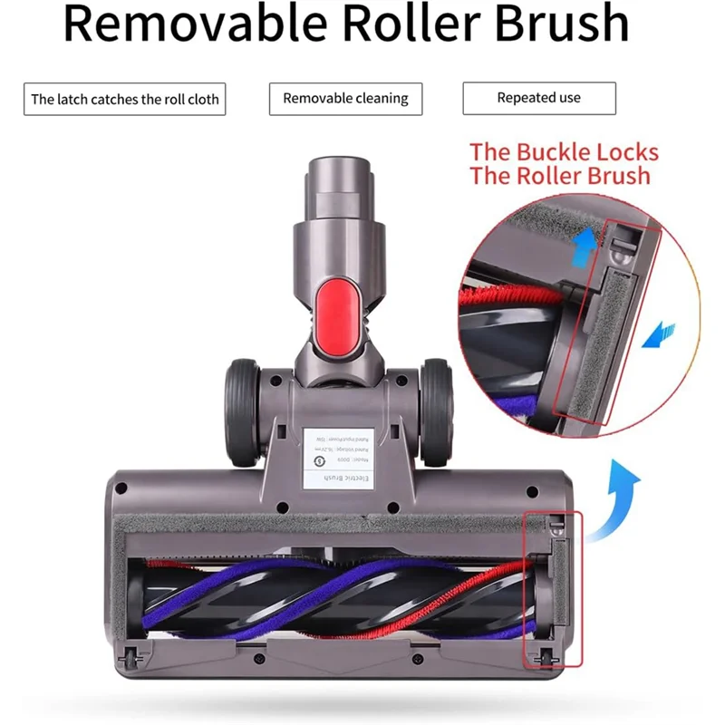 الترويج! رأس مكنسة كهربائية لملحقات دايسون V7، V8، V10، V11، V15 مع محرك مباشر و5 مصابيح LED للأرضيات الصلبة