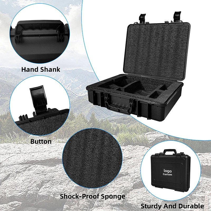 Starlink Mini Waterproof Hard Case Compatible with Starlink Mini Dish Kickstand Power Adapter Pipe Adapter Cable for Travel Case