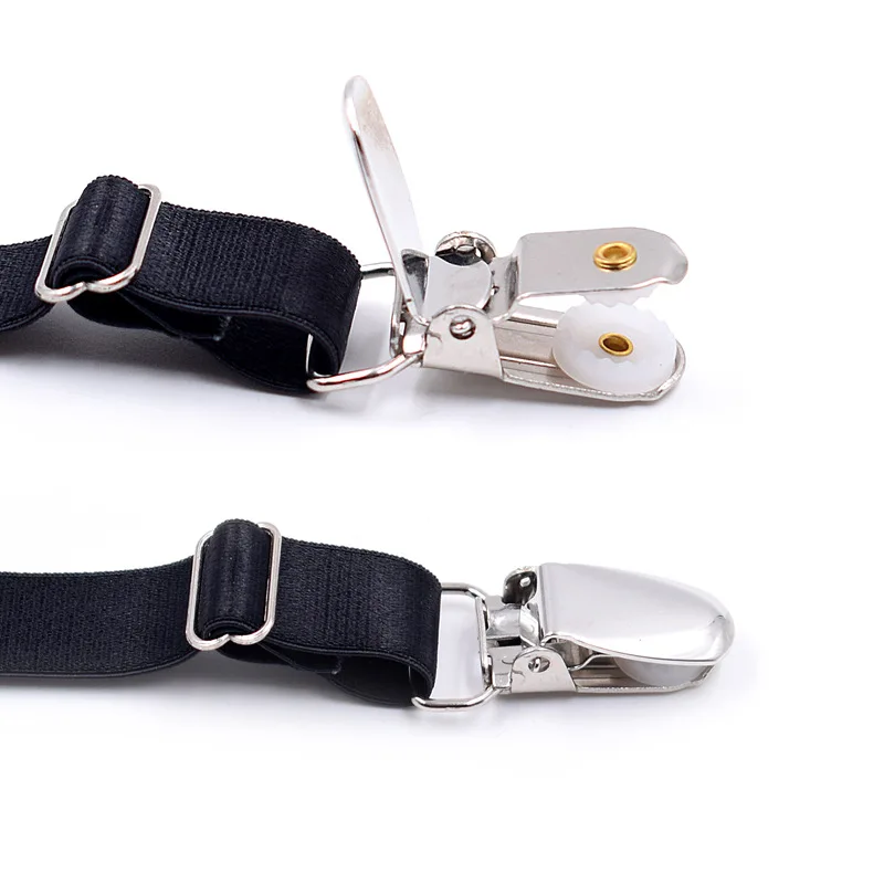 1 Paar schwarze Socken-Strumpfbänder für Damen und Mädchen, JK, japanischer Stil, verstellbar, elastisch, rutschfest, Socken-Strumpfhalter, Gürtel, Bein-Hosenträger – Detail 6