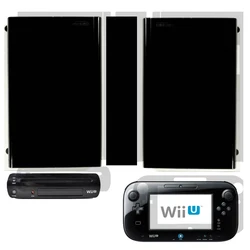 Transparent Clear Vinyl Skin Sticker Protector for Nintendo Wii U and Gamepad skins Stickers