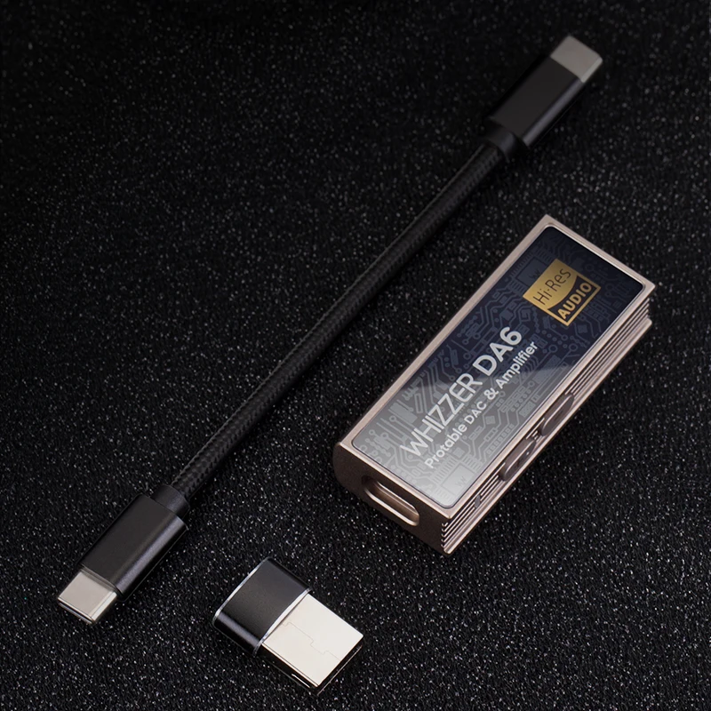 WHIZZER DA6 ポータブルアンプ/DAC、デュアル C43198 DAC チップ DSD