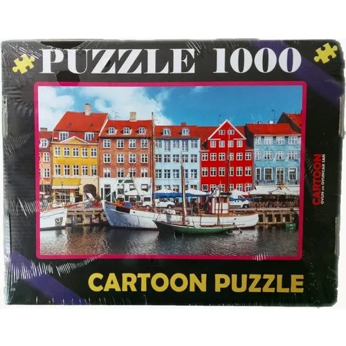 Cartoon 1000 Piece Jigsaw Puzzle Colors and Houses