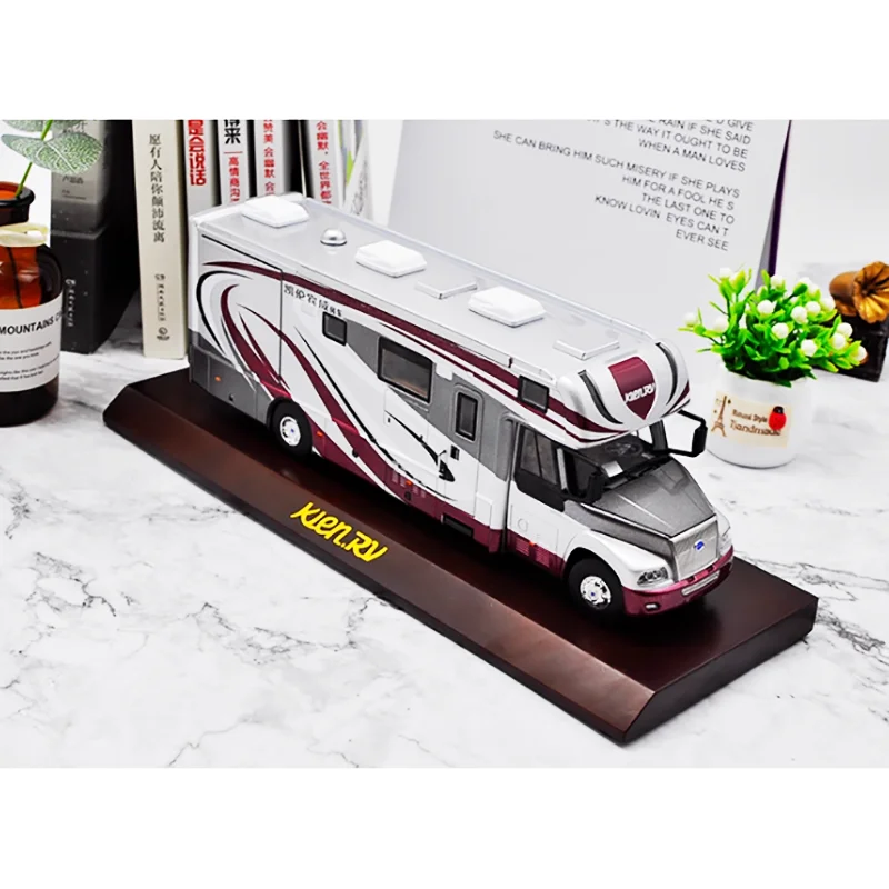 Diecast 1:42 Scale Alloy ZK5180 Multi functional RV Car Model Finished Product Simulation Toy Collection Gift Static Display