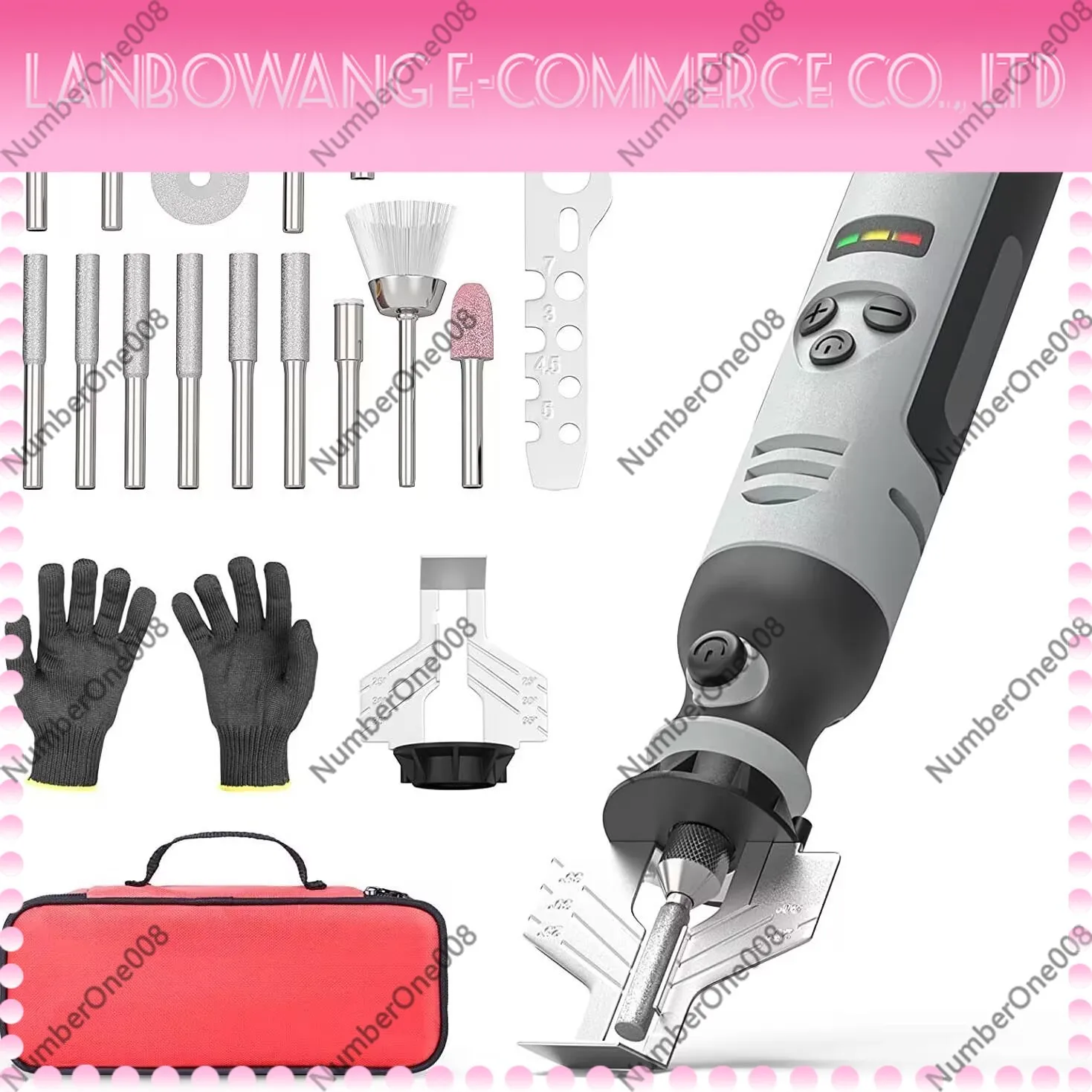 Cordless Chainsaw Sharpener Chain Grinder Polishing Tool Portable Electric Blade Sharpener for Saw